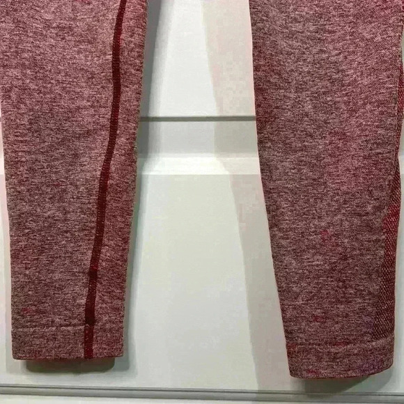 Gymshark Leggings Red Marled Compression XSmall Women’s - Picture 5 of 11